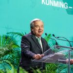 António Guterres, the ninth Secretary-General of the United Nations, speaks at the opening of COP15 in Montreal
